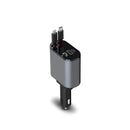 Carregador Veicular 4 em 1 com Cabos Retráteis - Velux4XCharge™