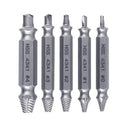 Kit Completo 5 Brocas Extrator de Parafuso Super Resistente